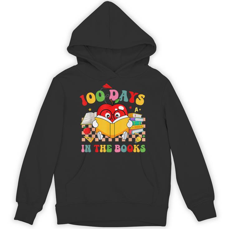 Groovy 100 Days In The Books Reading 100th Day Of School Unisex Hoodie