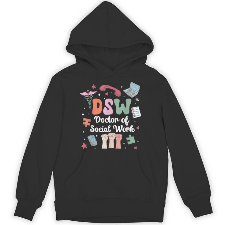 Groovy DSW Doctor Of Social Work Graduation DSW Graduate Unisex Hoodie