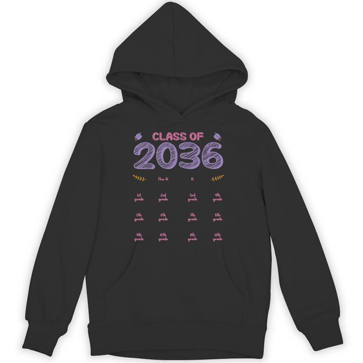 Grow With Me Graduation First Day Of School Class Of 2036 Unisex Hoodie