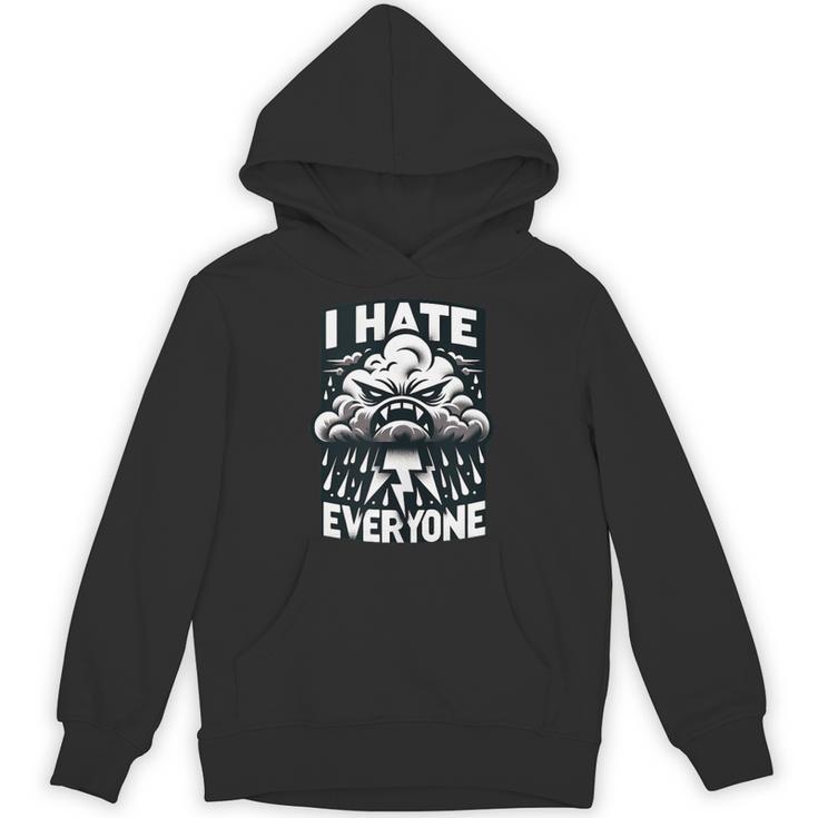 I Hate Everyone Introvert Anti-Social Dark Humor Unisex Hoodie