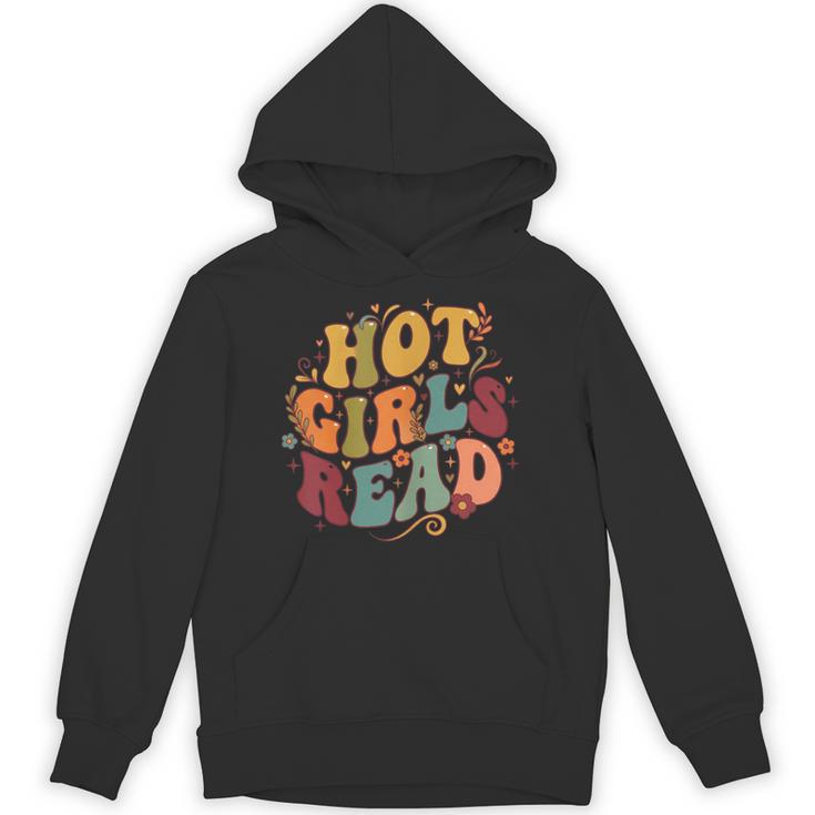 Hot Girls Read Aesthetic Book Lover Reading Unisex Hoodie