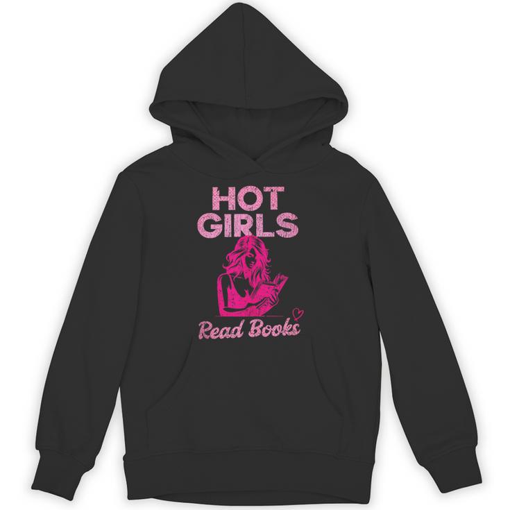 Hot Girls Read Books Cute Book Reader Women Unisex Hoodie
