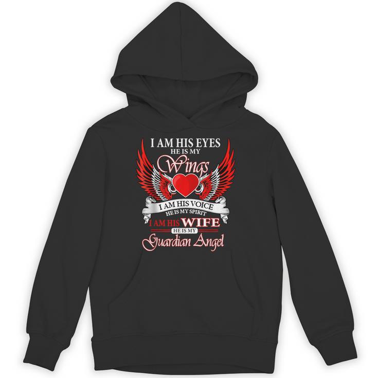 My Husband Is My Guardian Angel In Heaven Memory Memorial Unisex Hoodie