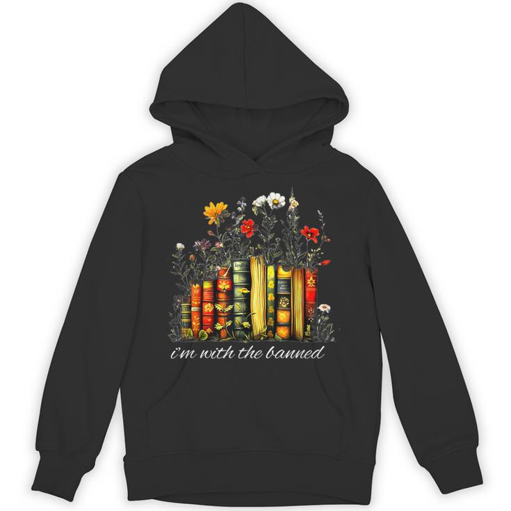 I'm With The Banned Banned Books Colorful Literary Fr Unisex Hoodie