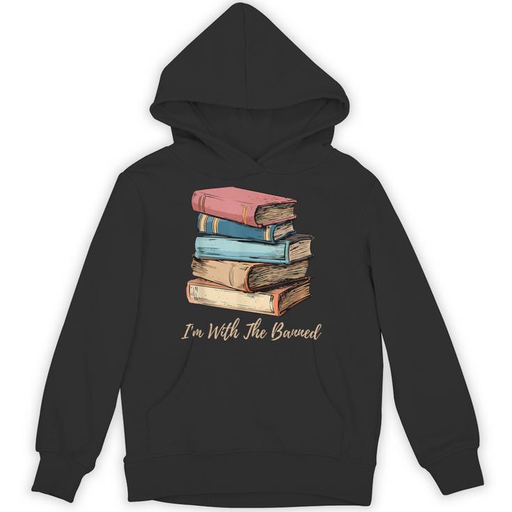I'm With The Banned Read Banned Books Bookworm Men Women Unisex Hoodie