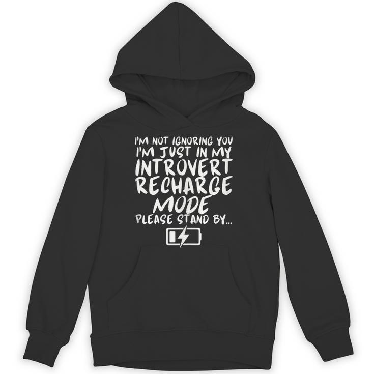 I'm Not Ignoring You I'm Just In My Introvert Recharge Mode Unisex Hoodie