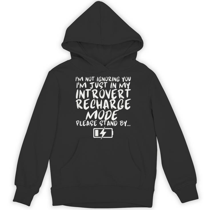 I'm Not Ignoring You I'm Just In My Introvert Recharge Mode Unisex Hoodie