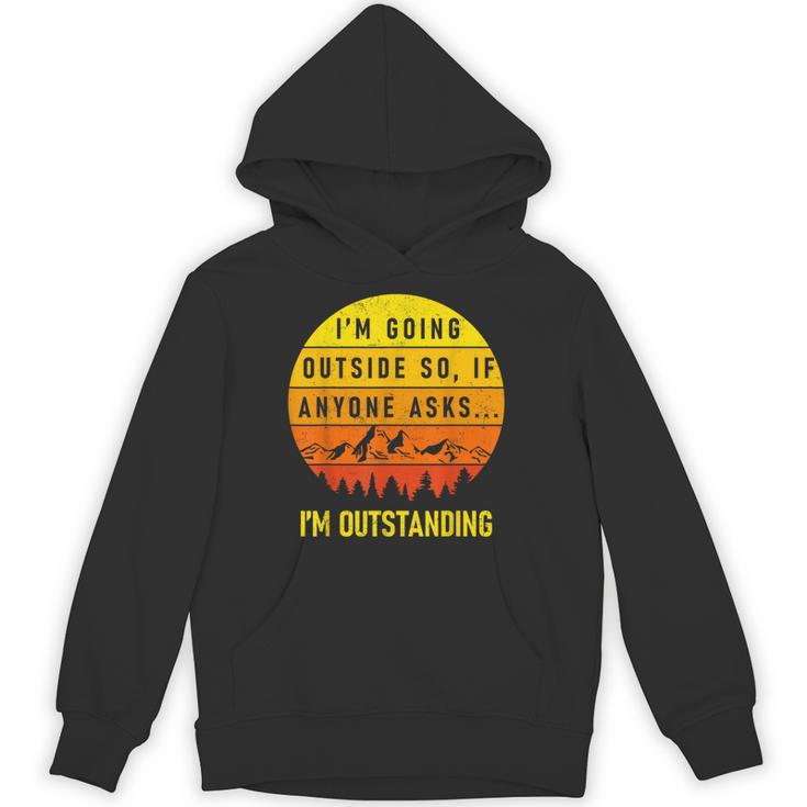 I'm Outstanding Retro Introvert Mountain Trip Lover Unisex Hoodie