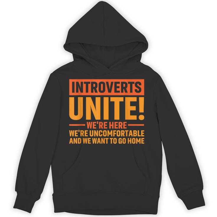 Introvert Antisocial Sarcasm Introverts Unite Anti Social Unisex Hoodie