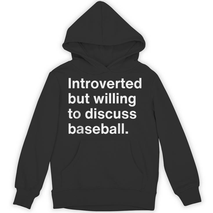 Introvert Baseball Player Fan Unisex Hoodie
