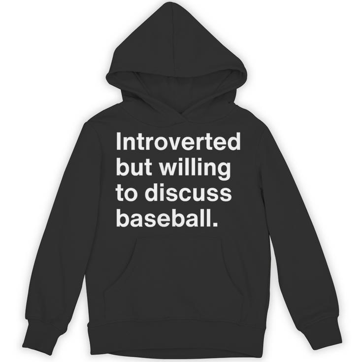 Introvert Baseball Player Fan Unisex Hoodie