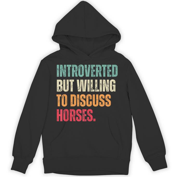 Introvert Cute Horse Lover Horse Riding Equestrian Unisex Hoodie