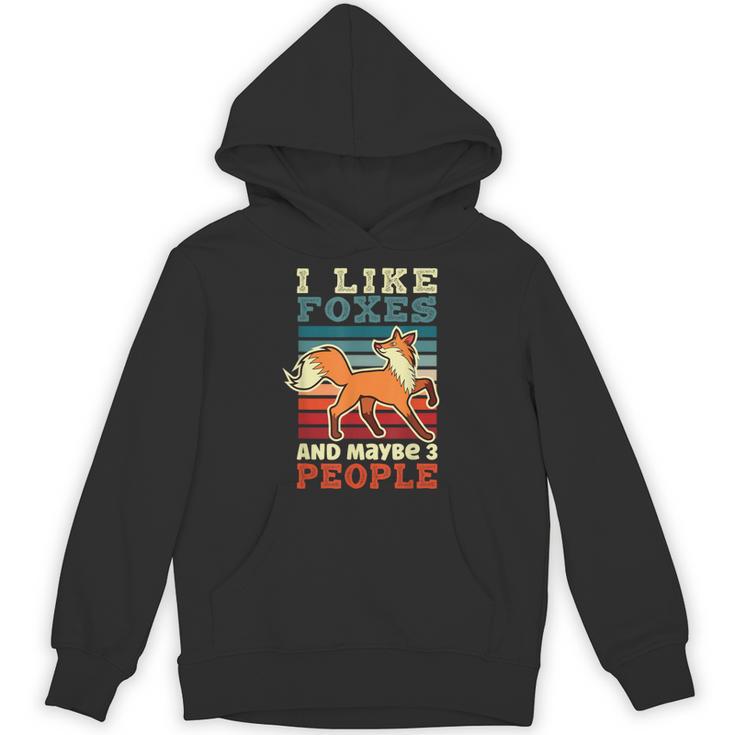 Introvert Fox Animal Lover Saying Loner Antisocial Unisex Hoodie