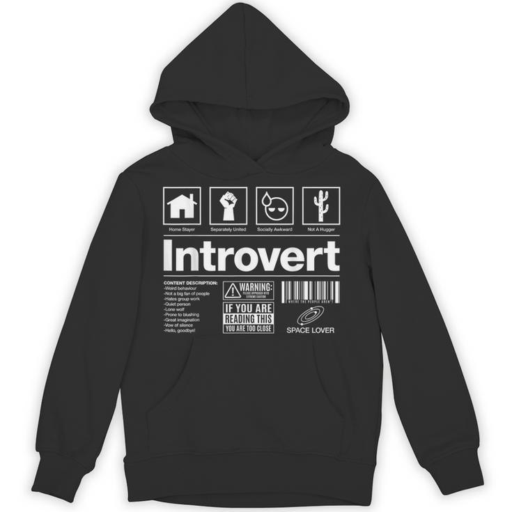 Introvert Label Signs Unisex Hoodie
