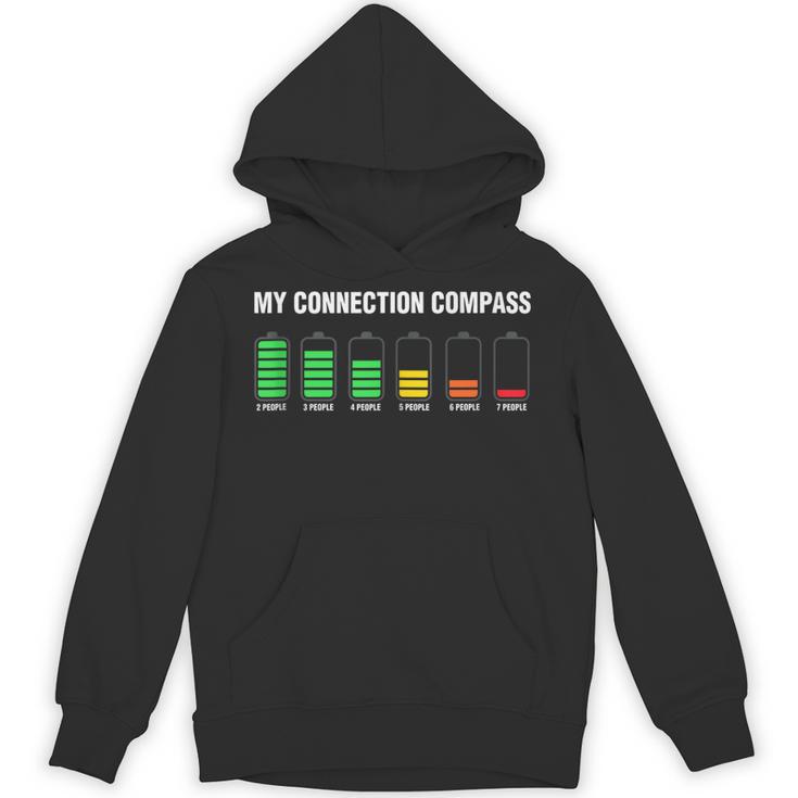 Introvert Tired Battery Unisex Hoodie