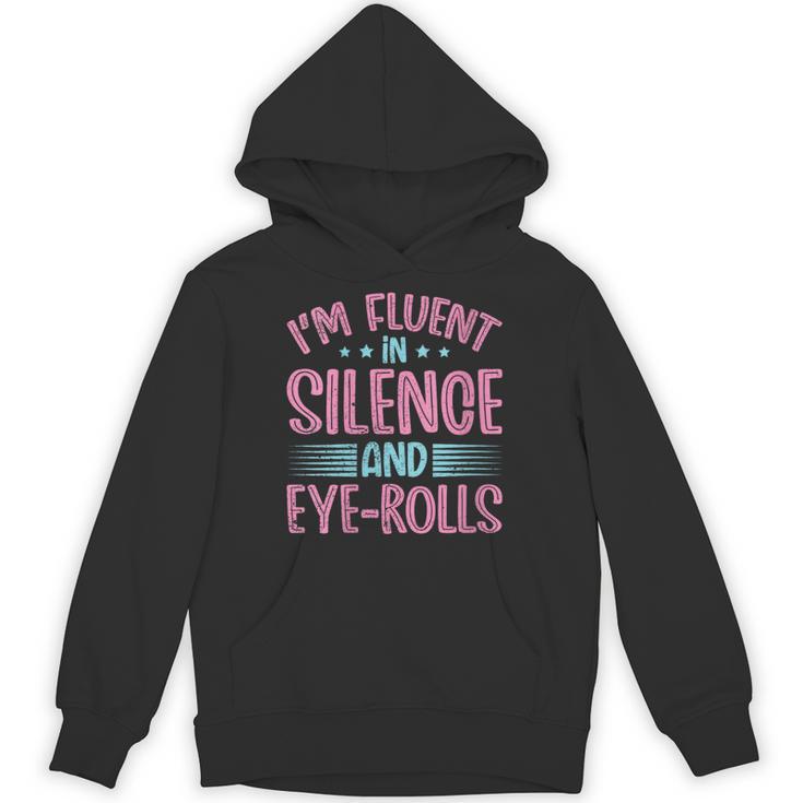 Introverts I'm Fluent In Silence And Eye-Rolls Unisex Hoodie