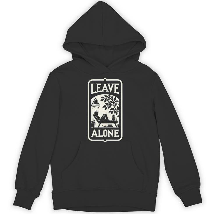 Introvert's Peaceful Solitude Graphic Leave Alone Quiet Unisex Hoodie