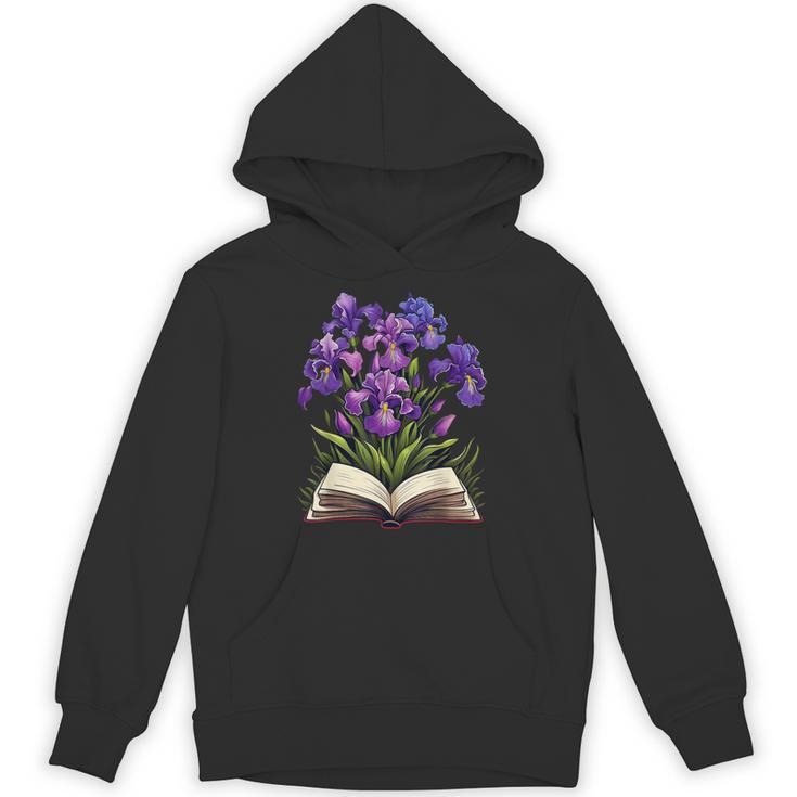 Irises Flowers Book Iris Floral Unisex Hoodie