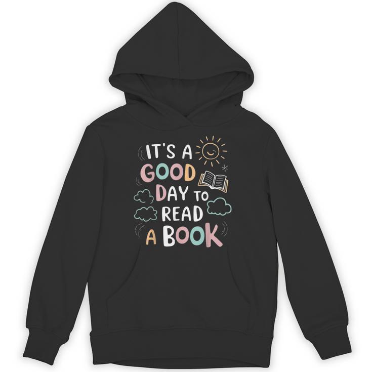 It's A Good Day To Read a Book Elementary Teacher Graphic Unisex Hoodie