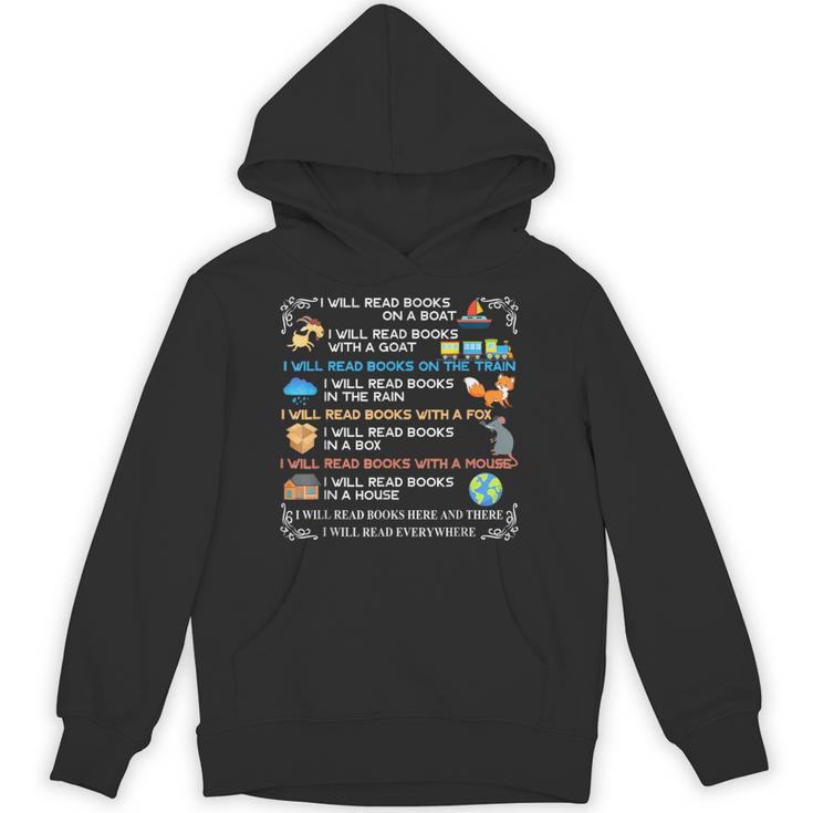 IWill Read Books On A Boat & Everywhere Reading Kids Unisex Hoodie