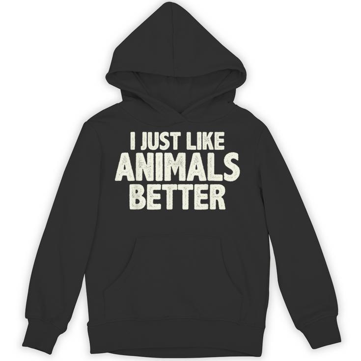 I Just Like Animals Better I Introvert Unisex Hoodie