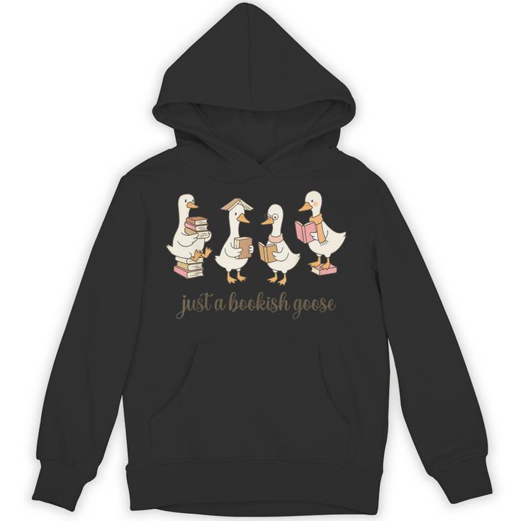 Just A Bookish Goose Goose Book LoverSilly Goose Book Club Unisex Hoodie