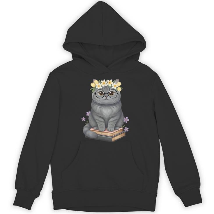 Just A Girl Who Loves Cats & Books Bookish Women Unisex Hoodie