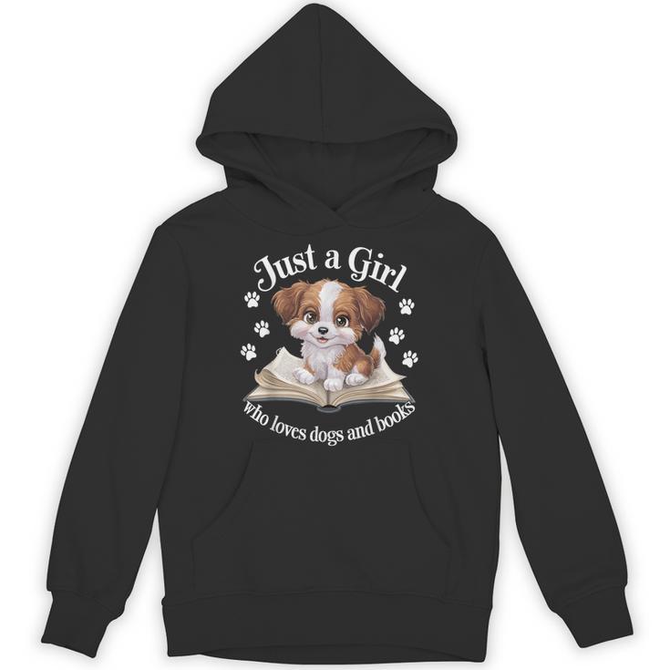 Just a Girl Who Loves Dogs And Books Cute Dog Unisex Hoodie Just a Girl Who Loves Dogs And Books Cute Dog Unisex Hoodie
