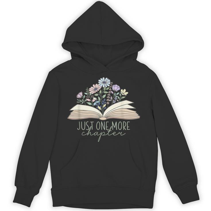Just One More Chapter Floral Book Wildflower Aesthetic Art Unisex Hoodie