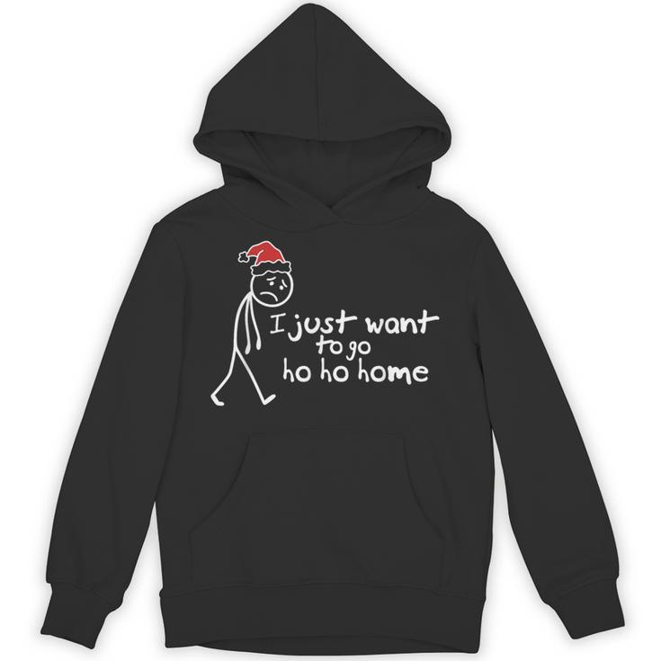 I Just Want To Go Ho Ho Home Christmas Introvert Unisex Hoodie