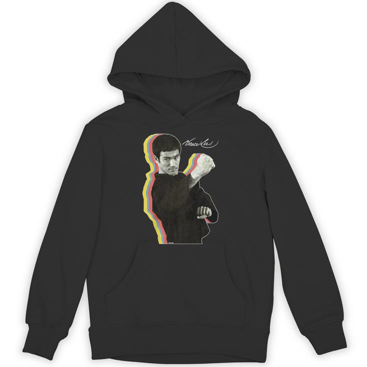 Kids Bruce Lee Photo From Fighting Method Book Kids Unisex Hoodie