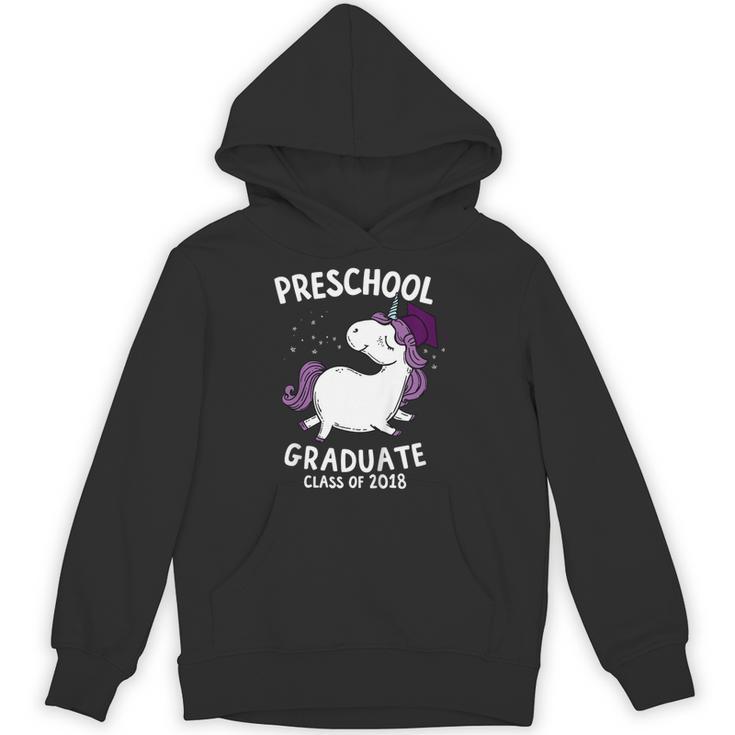 Kids Class Of 2018 Unicorn Preschool Graduation For Girls Unisex Hoodie