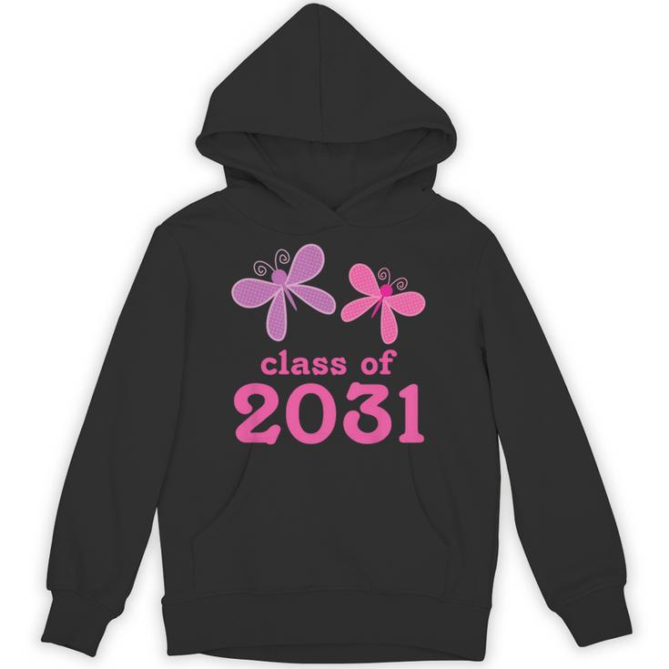 Kids Class Of 2031 Kindergarten Girls Graduation T-Shirt Unisex Hoodie