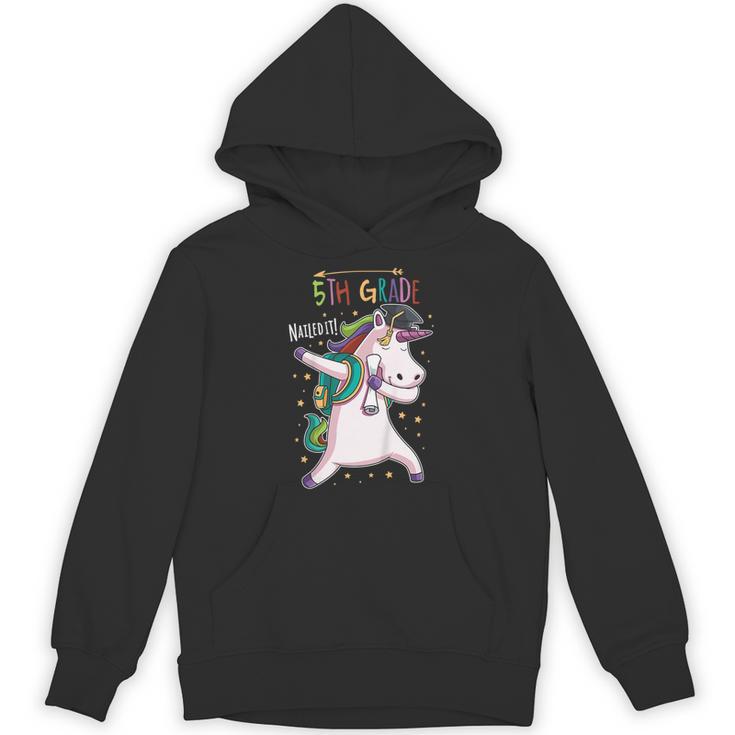 Kids Dabbing Unicorn Graduation 5th Grade Class Of 2019 Unisex Hoodie