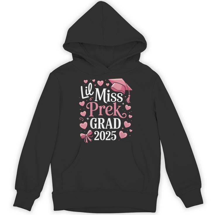 Kids Little Miss Pre-K Grad 2025 Preschool Girls Prek Graduation Unisex Hoodie