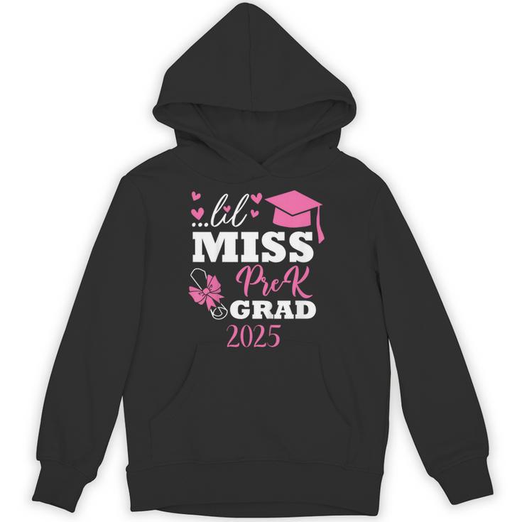 Kids Little Miss Pre-K Grad Preschool Prek Graduation 2025 Unisex Hoodie