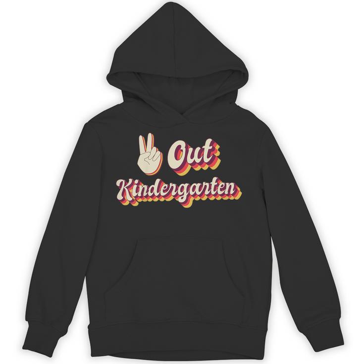 Kids Peace Out Kindergarten Graduation Kindergarten Graduate Unisex Hoodie