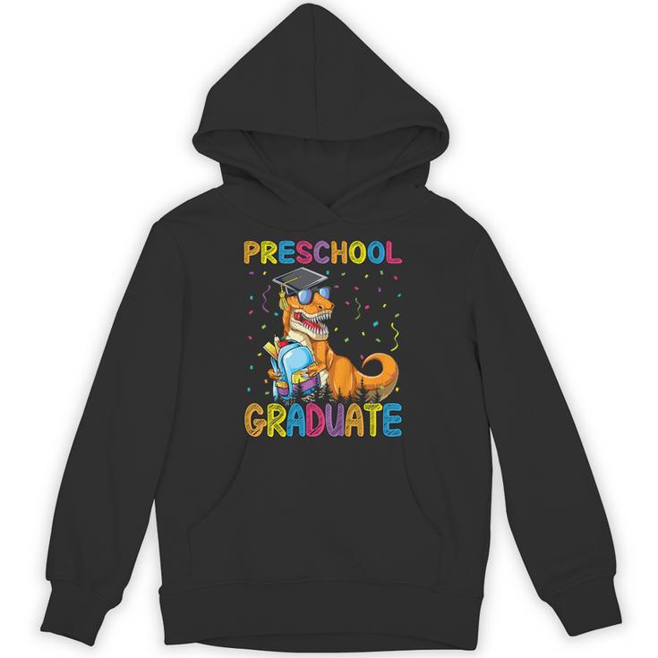 Kids Preschool Graduate Dinosaur Trex Preschool Graduation Unisex Hoodie