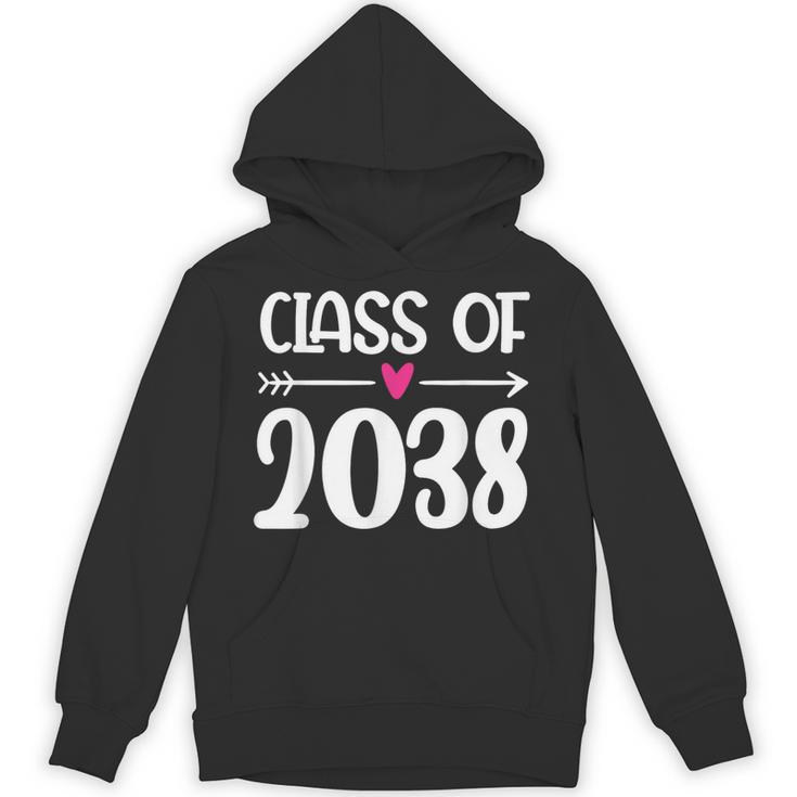 Kindergarten Class Of 2038 First Day School Graduation Girls Unisex Hoodie