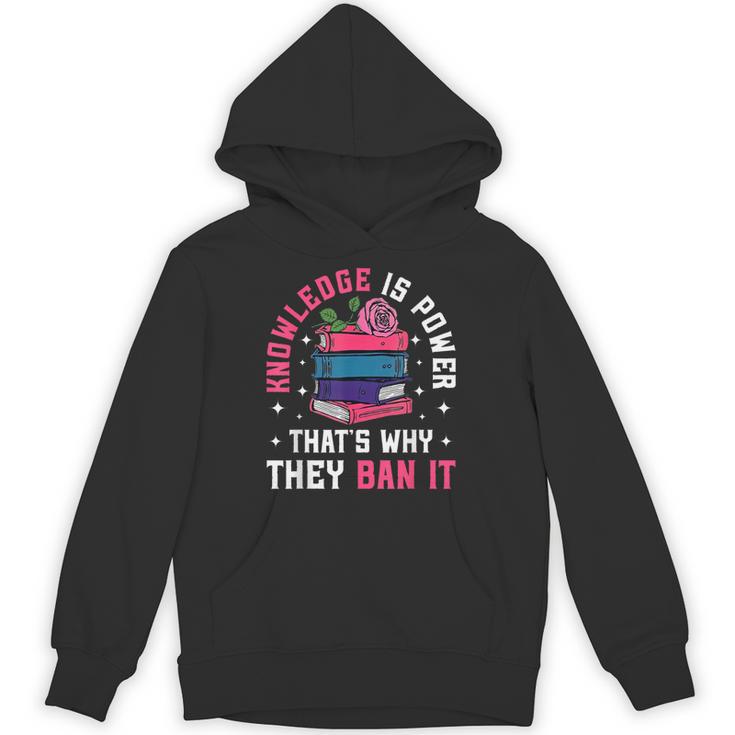 Knowledge Is Power Book Club Librarian Read Banned Books Unisex Hoodie