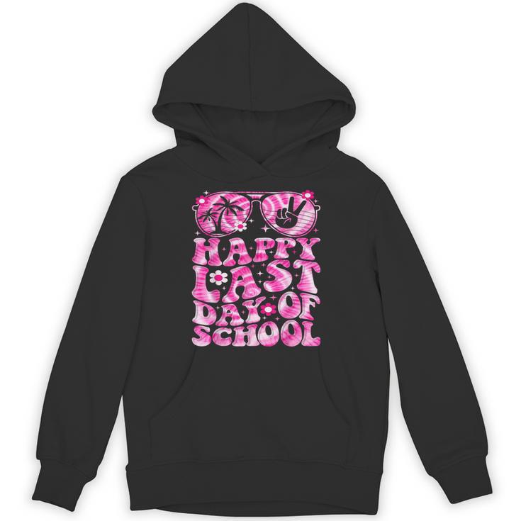 Last Day Of School Teacher Students School Graduation Groovy Unisex Hoodie