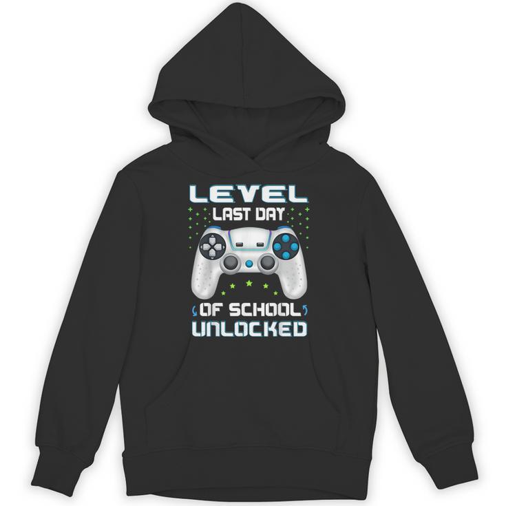 Last Days Of School Graduation Kindergarten Gamer Boys Kids Unisex Hoodie