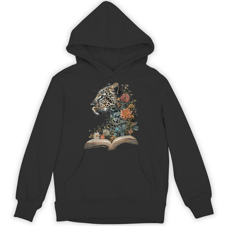 Leopard Book Flower Unisex Hoodie