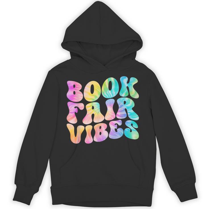Library Book Fair Vibe Tie Dye School Reading Nostalgic Unisex Hoodie