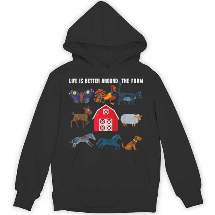 Life Is Better Around The Farm Nostalgia Trendy Unisex Hoodie