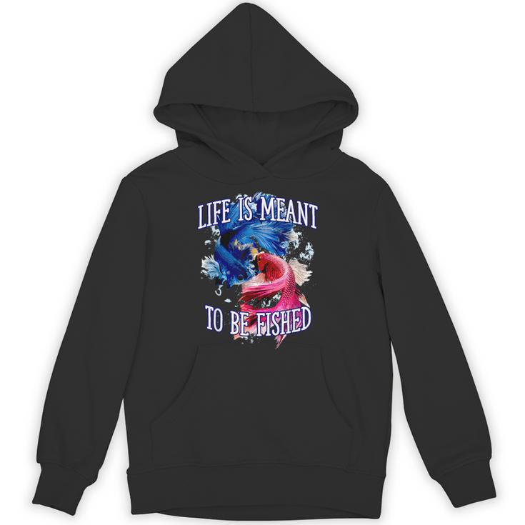 Life Meant To Fished Introvert Sayings Antisocial Quotes Unisex Hoodie