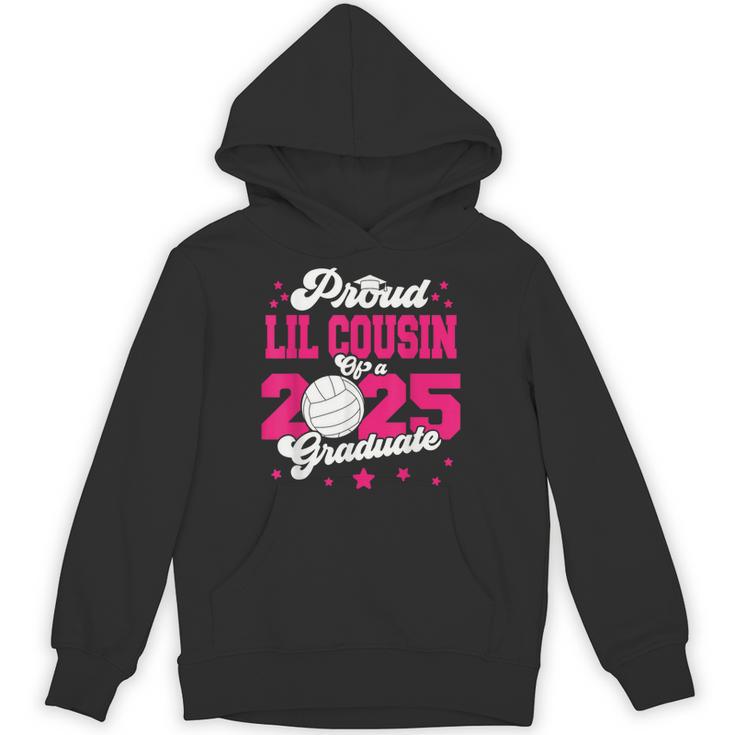 Lil Cousin Of a 2025 Graduate Prom Graduation 25 VolleyBall Unisex Hoodie