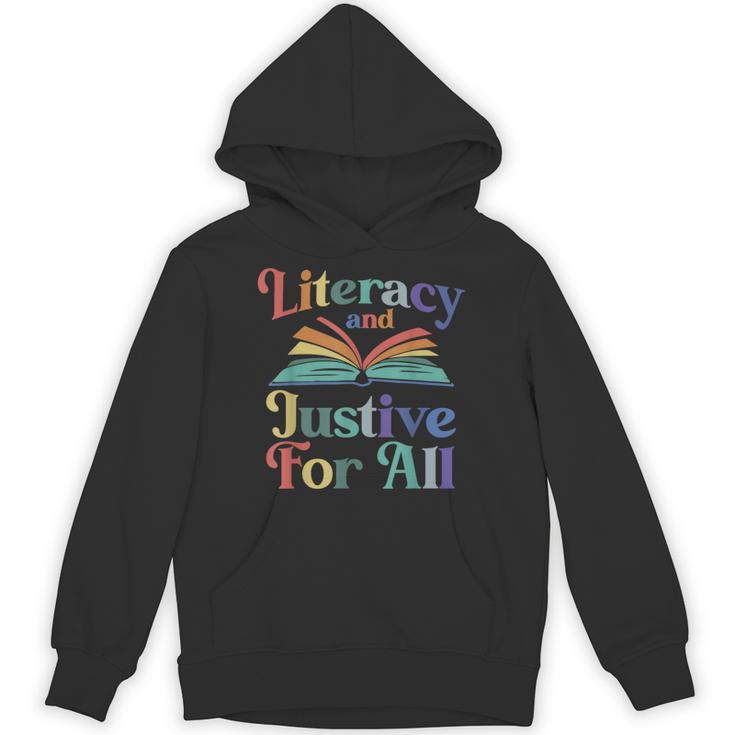 Literacy Justice For All Stop Book Banning Protect Librarian Unisex Hoodie