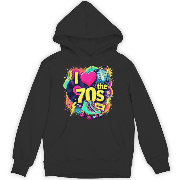 I Love The 70s Retro Cassette Roller Vinyl Nostalgia Vibes Unisex Hoodie
