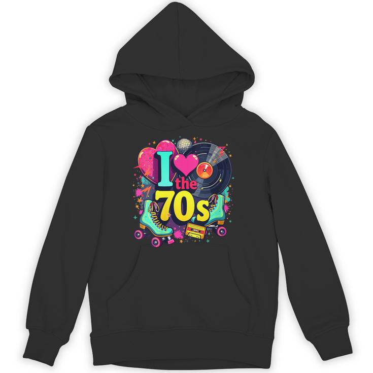 I Love The 70s Vintage Cassette Roller Vinyl Nostalgia 70s Unisex Hoodie